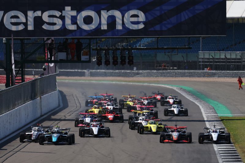 Recap the explosive first lap of Silverstone race one