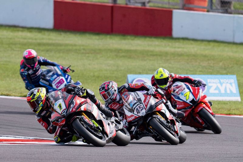 ZYN BSB Race 2: Double delight for Ryde in race two at Donington Park